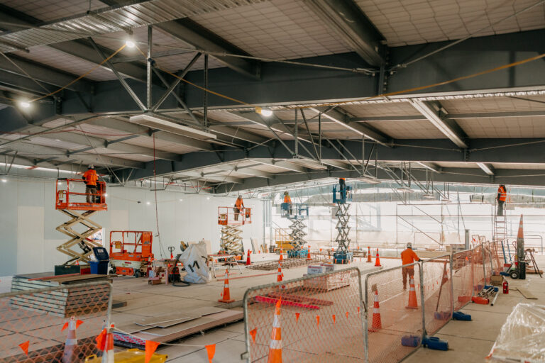 Back of house area in the new terminal