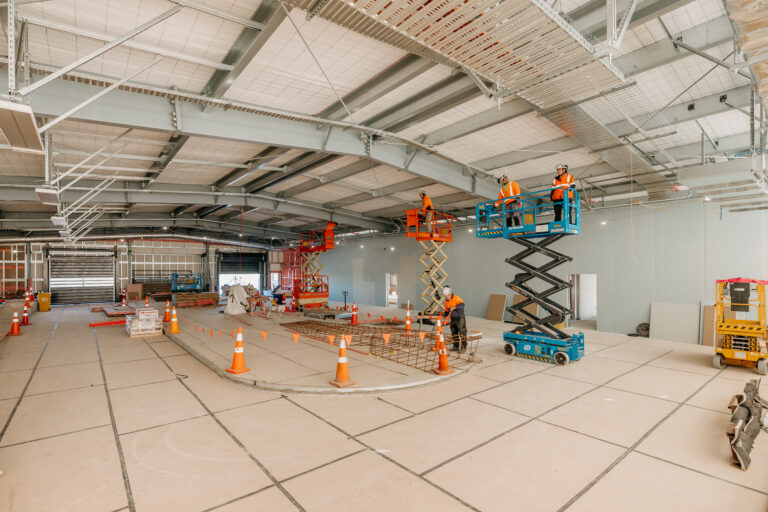 Back of house area in the new terminal